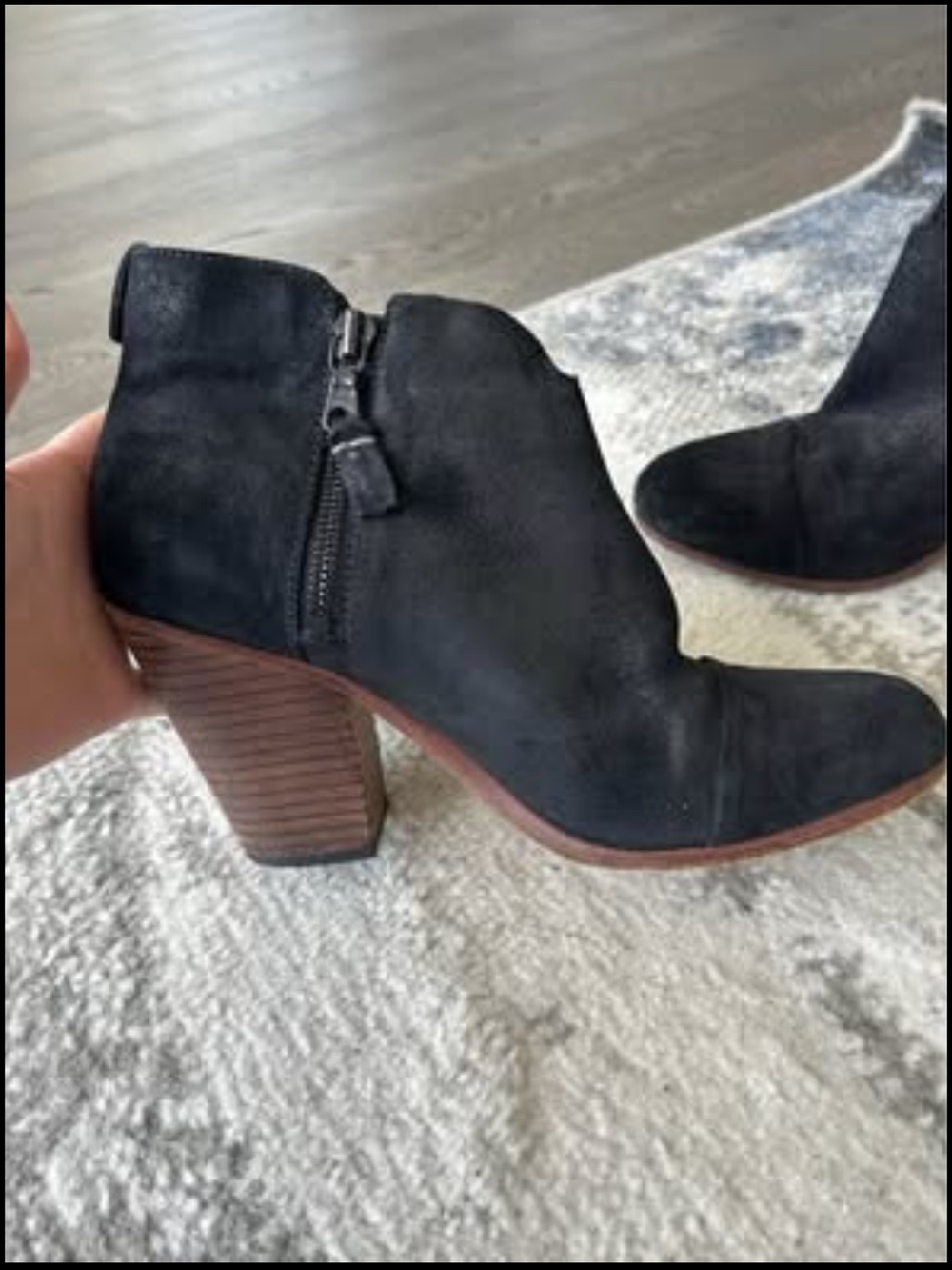 Rag and bone suede black boots sz 7/37